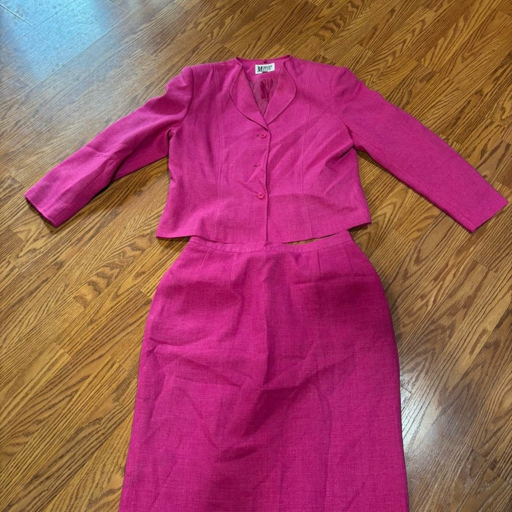 Morgan Miller Pink Skirt Suit Set